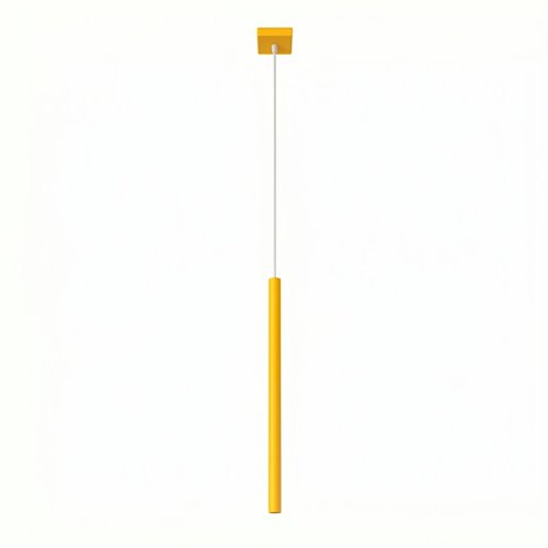 Lampa wisząca pojedyncza tuba Pastelo 1xG9 żółta