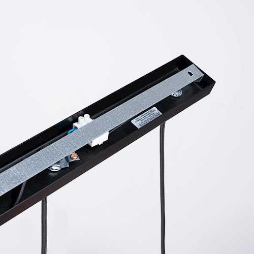 Lampa wisząca potrójna Prysm listwa 3xG9 czarna
