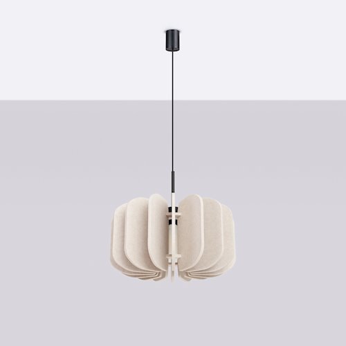 Lampa wisząca filcowa Mula 45 cm 1xE27 beżowa