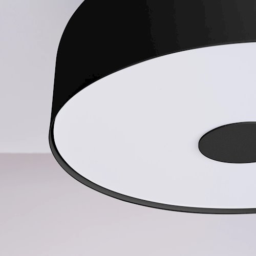 Lampa sufitowa okrągła Omiq 4xE27 czarna
