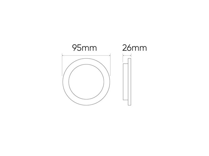 Panel LED Downlight MOLLY 5W 500lm 4000K okrągły