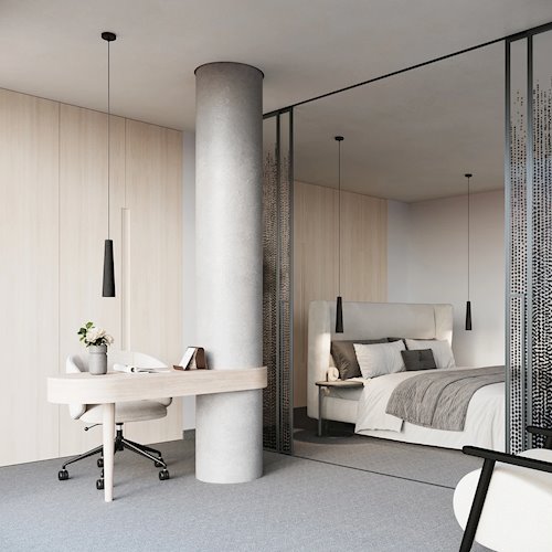Lampa wisząca betonowa Electra 1xGU10 czarna