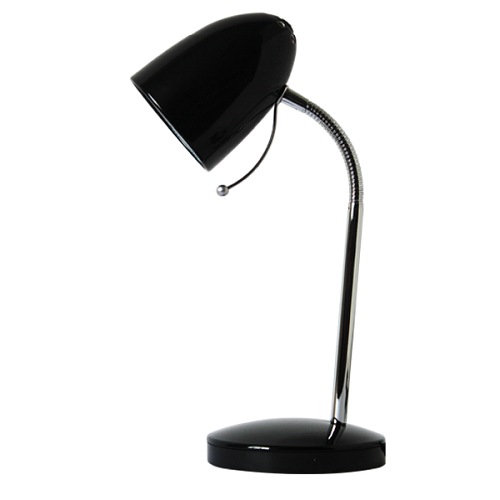 Lampa biurkowa 1xE27 Czarna - elastyczne ramie