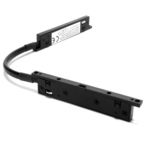 Łącznik elektryczny do szyn magnetycznych Micro-24V czarny