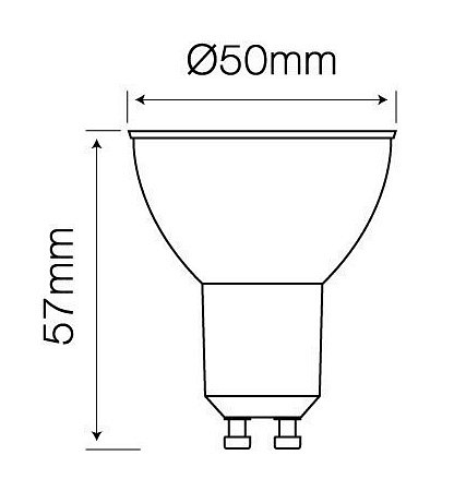 zarowka led gu10 5w szklana