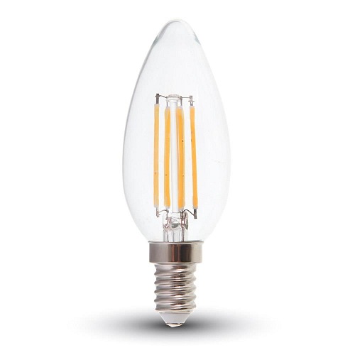 Żarówka LED V-TAC V-TAC 6W Filament E14 Przezroczysta Świeczka VT-2127 6400K 600lm