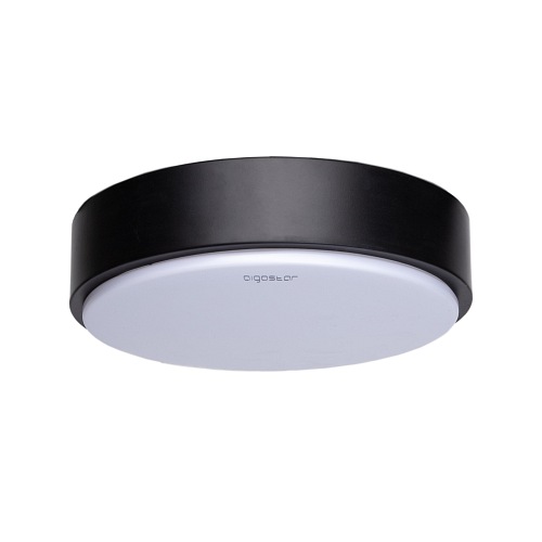 Plafon LED czarny 12W Aigostar okrągły - biała ciepła