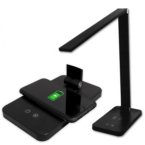 lampka led na biurko z ladowarka indukcyjna