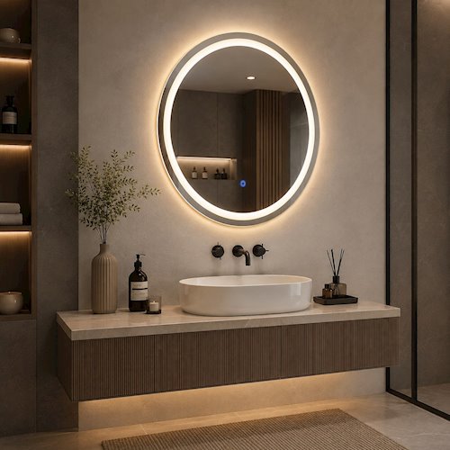 Lustro z podświetleniem LED FI60cm Laguna 16W 3CCT