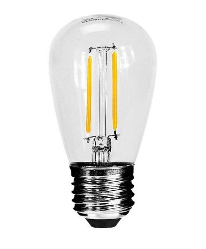 Żarówka LED Filament E27 ST45 2W 2200K - B. Ciepła