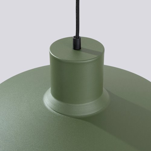 Lampa wisząca klasyczna Bilo 1xE27 zielona oliwka