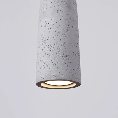 Lampa wisząca betonowa Electra 1xGU10 szara