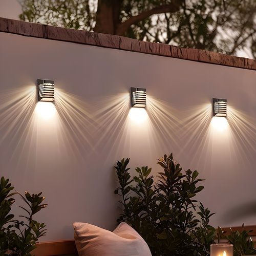 Lampa elewacyjna solarna Strip 3000K czarna