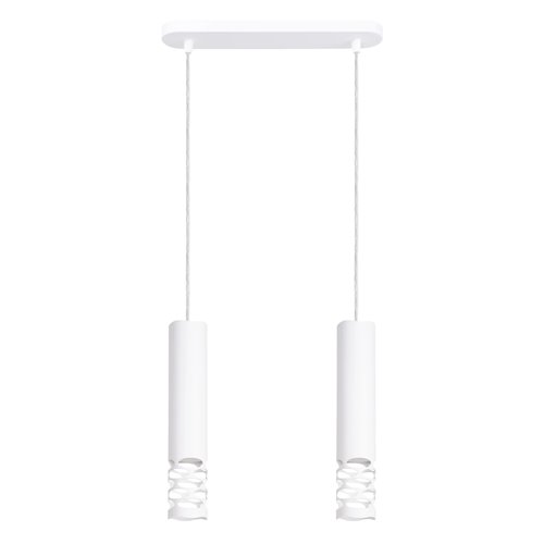 Lampa wisząca podwójna Liro 2xGU10 listwa biała