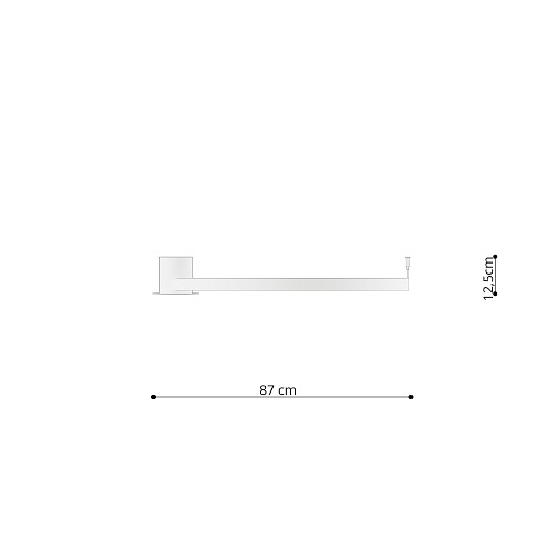 Plafon RIO 78 czarny LED 4000K