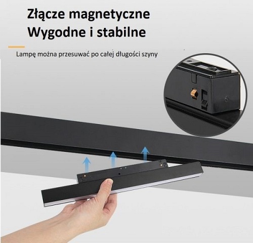 Szyna magnetyczna M-LINE natynkowa - 1,5 metra