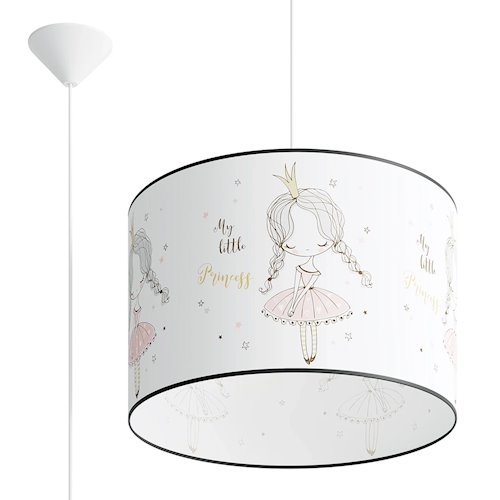 Lampa wisząca dziecięca Princess 40 1xE27 wielokolorowa