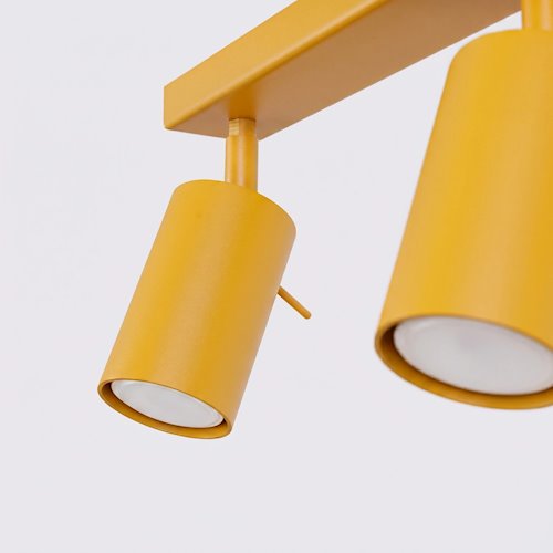 Kinkiet listwa z reflektorami Ring 4xGU10 żółty
