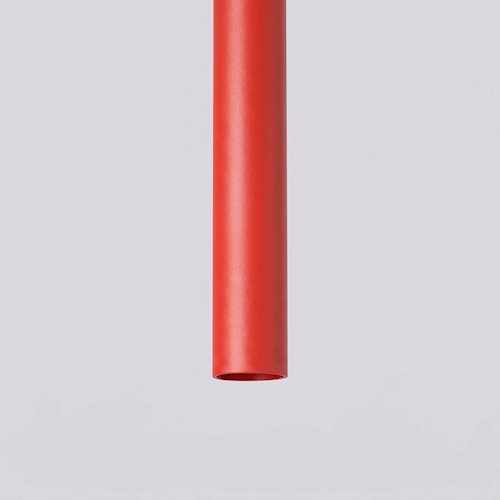 Lampa wisząca potrójna tuba Pastelo 3P 3xG9 czerwona