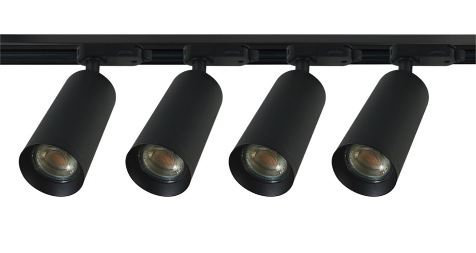 szynoprzewód trojfazowy 2m 4x reflektor led gu10