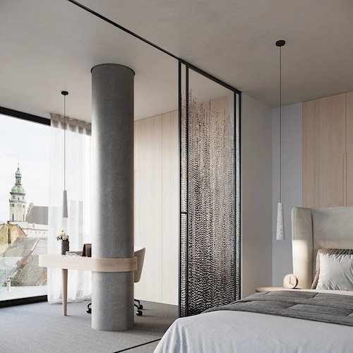 Lampa wisząca betonowa Electra 1xGU10 szara