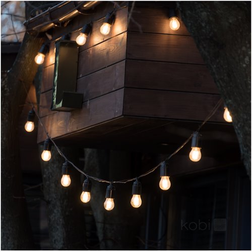 Girlanda solarna 10m 10xLED E27 Filament z pilotem