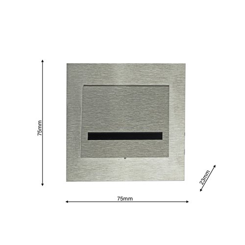 Oprawa schodowa 230V FERO srebrna Neutralna 4000K