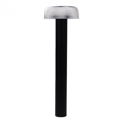Słupek ogrodowy 2w1 solarny/USB - przezroczysty klosz