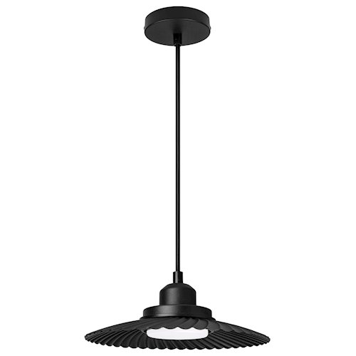Lampa wisząca CIRVO GX53 okrągła czarna 22cm