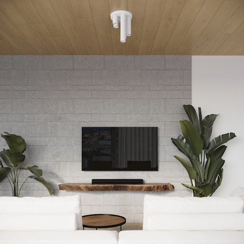 Lampa sufitowa tuby Lagos 3xGU10 okrągła biała
