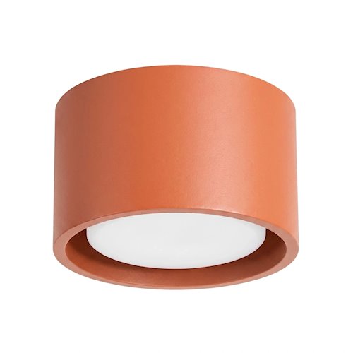Lampa sufitowa tuba Modo 1xGx53 ochra czerwona