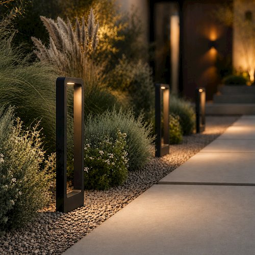 Lampa ogrodowa stojąca Infinity 60cm 10W CCT IP65 Czarna