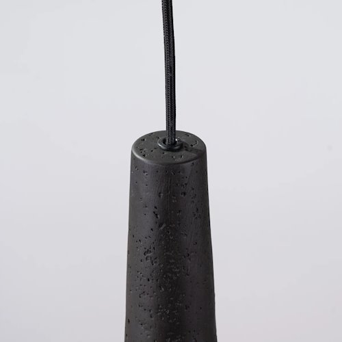 Lampa wisząca betonowa Electra 1xGU10 czarna