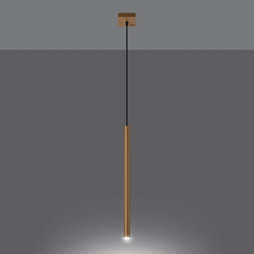 Lampa wisząca tuba PASTELO 1xG9 złota