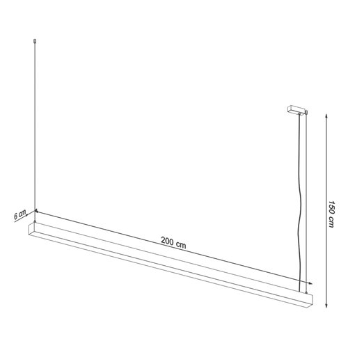 Lampa wisząca PINNE 200 biała 4000K