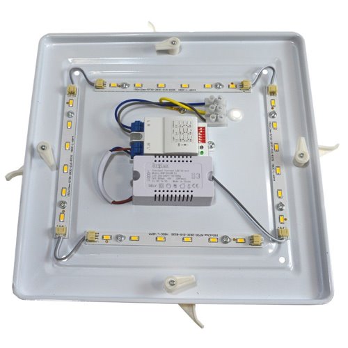 plafon led 24w srebrny z czujnikiem