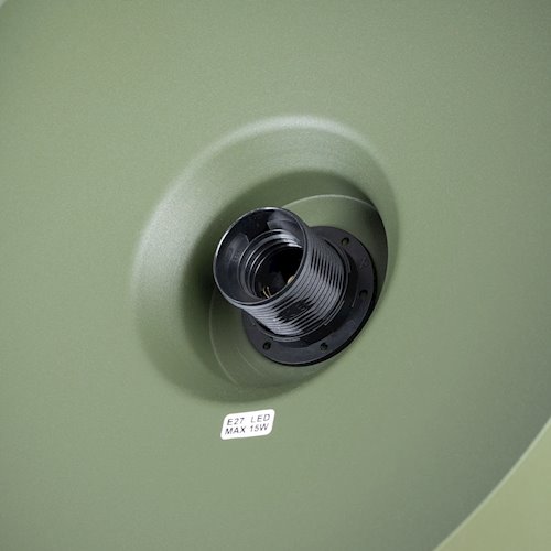 Lampa wisząca klasyczna Bilo 1xE27 zielona oliwka