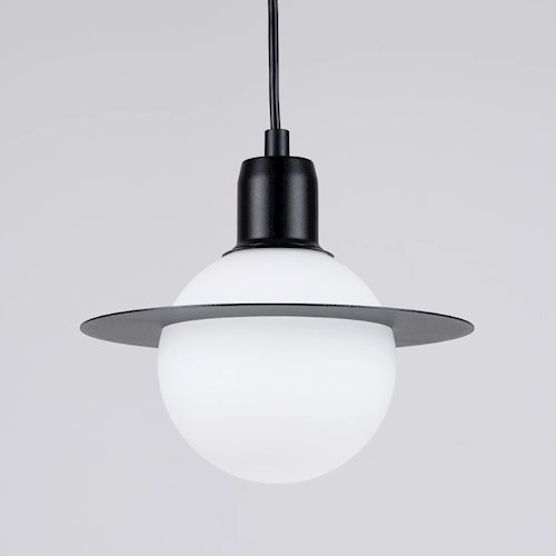 Lampa wisząca nowoczesna kula Hyperion 1xG9 czarna