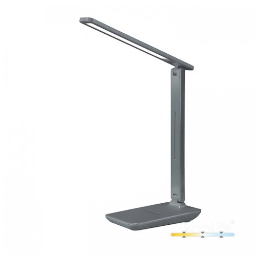 Lampka biurkowa LED Noblite 7W CCT szara