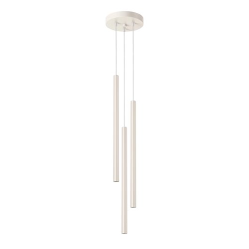 Lampa wisząca potrójna Pastelo 3xG9 okrągła beżowa