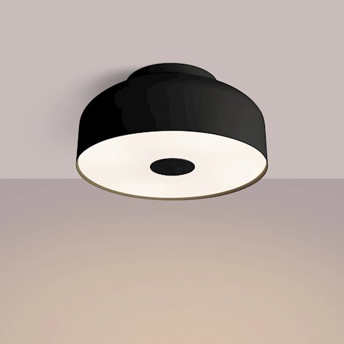 Lampa sufitowa okrągła Omiq 4xE27 czarna