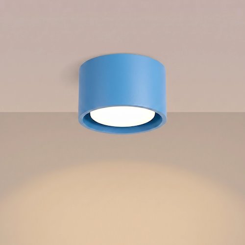 Lampa sufitowa tuba Modo 1xGx53 błękitna