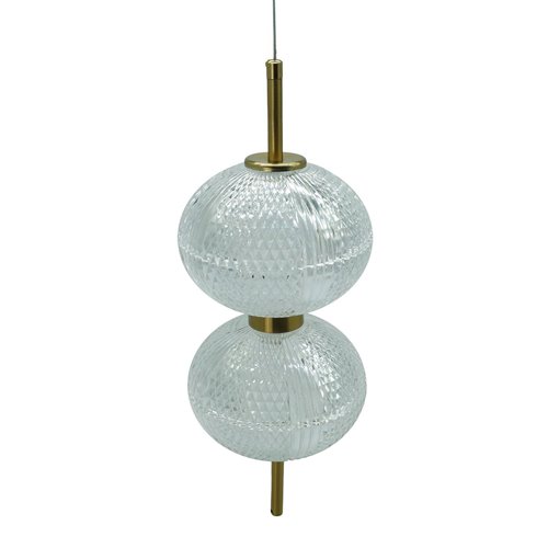 Lampa wiszące kule LED 39cm Amelia 30W - złota