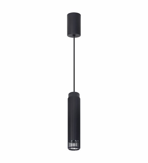 Lampa wisząca Tuba 1xGU10 Vertical czarna