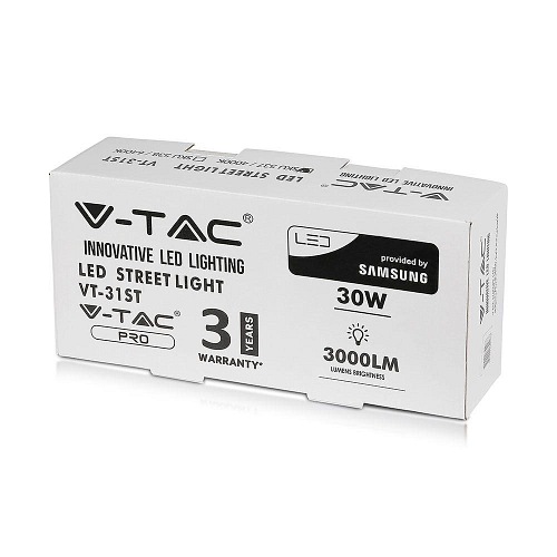 Lampa Uliczna LED V-TAC Samsung 30W VT-31ST 6000K 3000lm