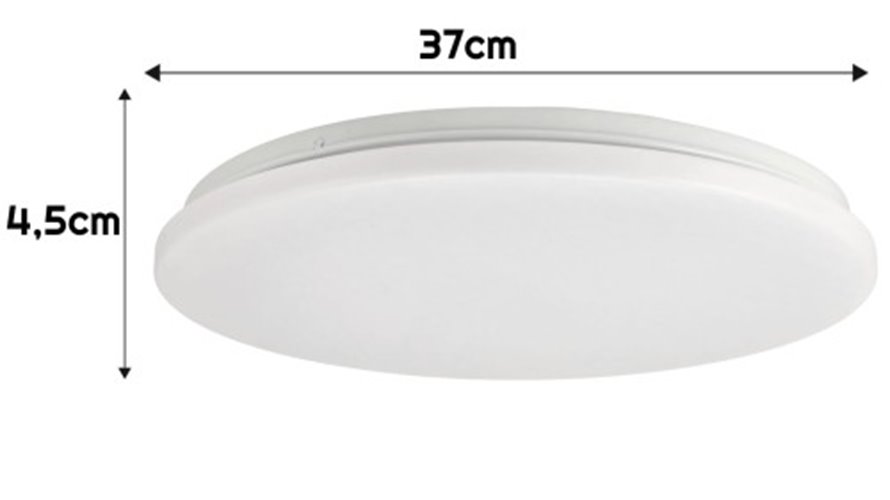 Plafoniera LED IP44 24W 1920lm biała neutralna