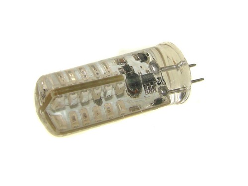 Żarówka LED G4 2W 12V DC silikon  - zielona