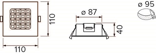 Panel LED 10W bryzgoszczelny