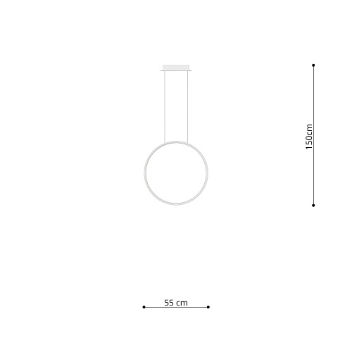 Lampa wisząca RIO 55 biały LED 4000K