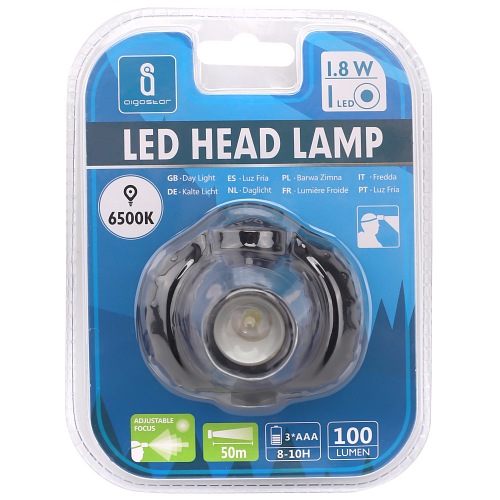 Lampa czołowa LED L06 1,3W 100lm 6500K